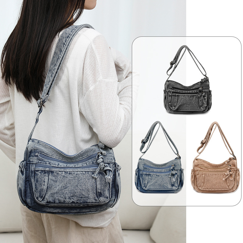 Women Bags Jeans - Women Retro Travel Sling Shoulder Bag