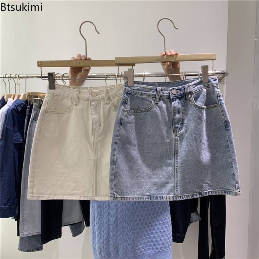 Women Bags Jeans - 2026 Summer New Denim Short Skirt