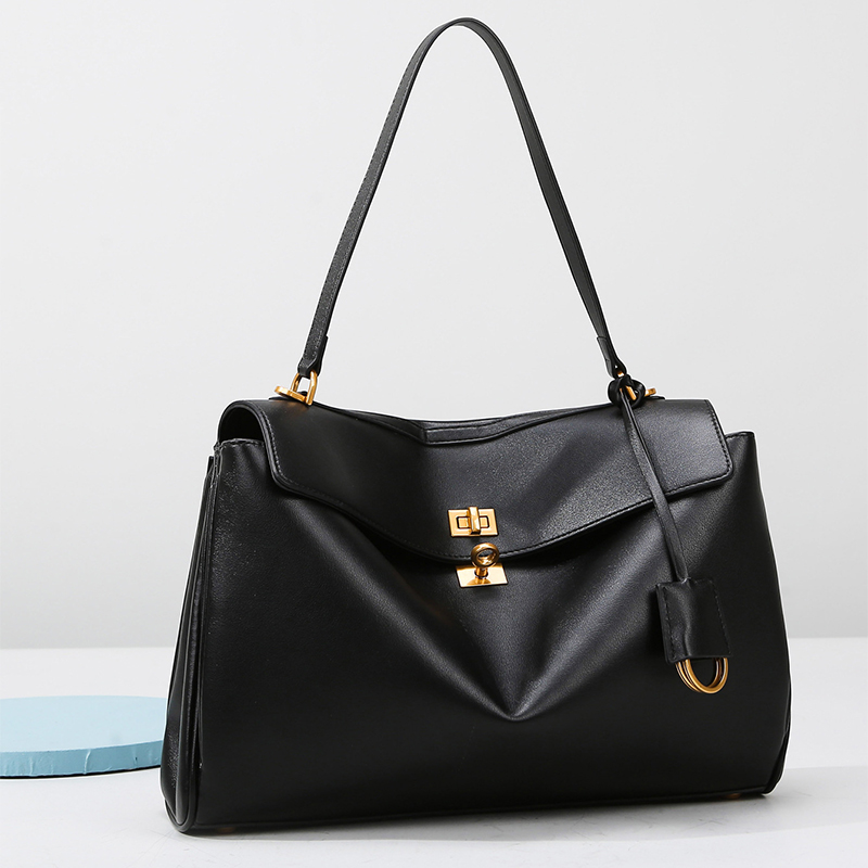 Women Hand Bags For Office - Fashion Minimalist Luxury Soft Leather Flap