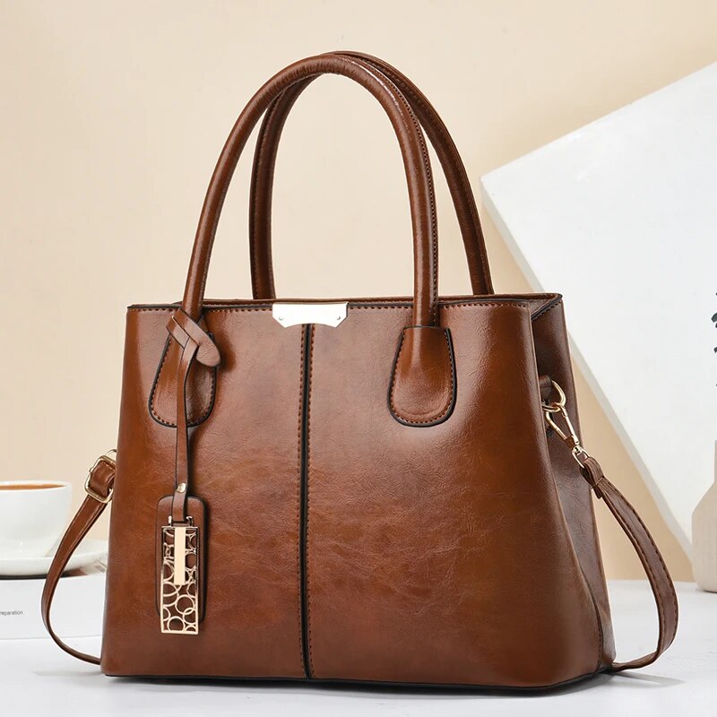 Women Hand Bags For Office - Retro Solid Color Handbags For Women,