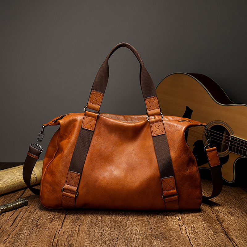 Doctor Bag Leather - Men's Travel Bag Genuine Leather Luggage