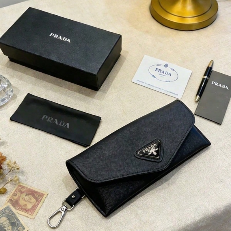 Prada Black Leather Eyeglass C - Women Bags Prada review and price