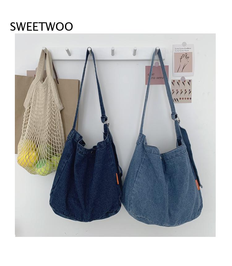 Casual Washed Denim Crossbody  - Women Bags Jeans review and price