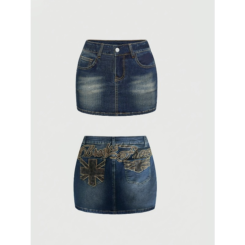Summer Denim Retro Short Skirt - Women Bags Jeans review and price