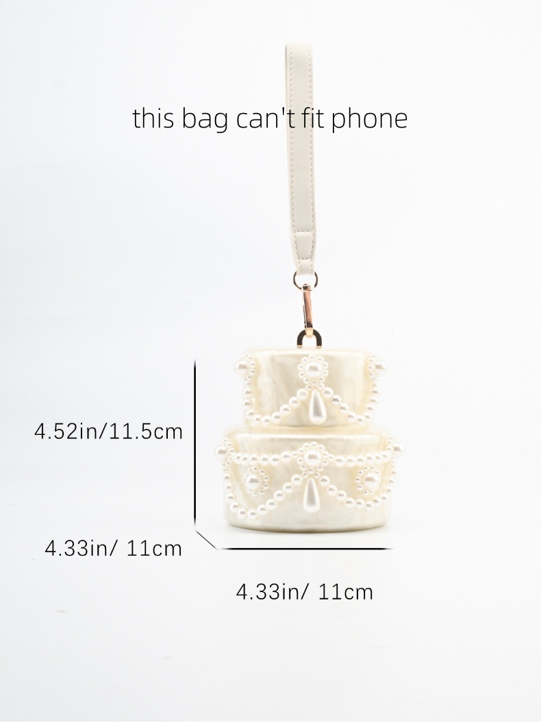 Cake shape clutch bag acrylic  - Women'S Evening Bags review and price