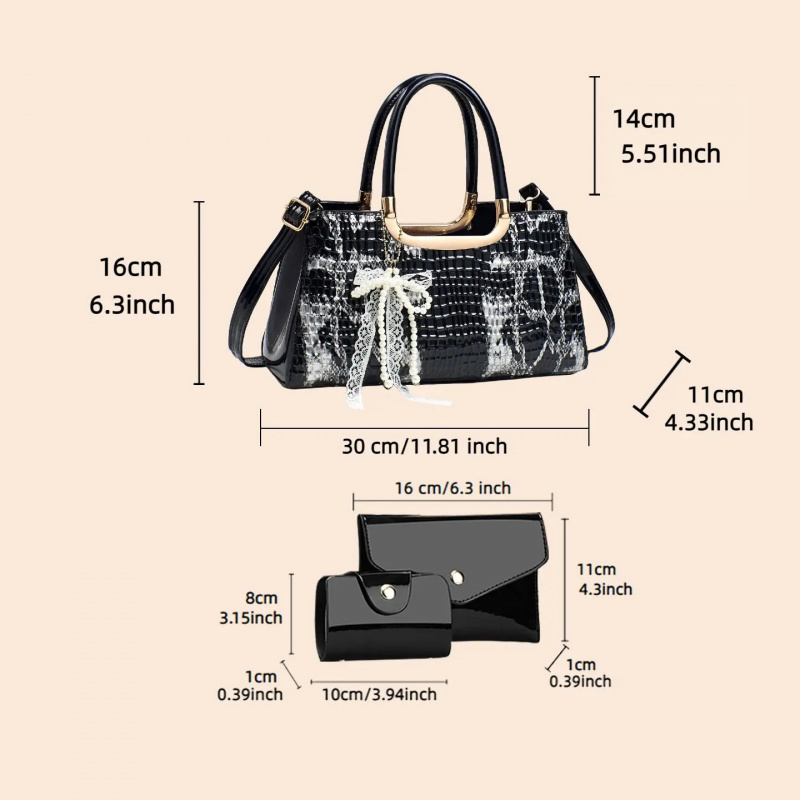 Women's Handbag Set, Crocodile - Women'S Evening Bags review and price